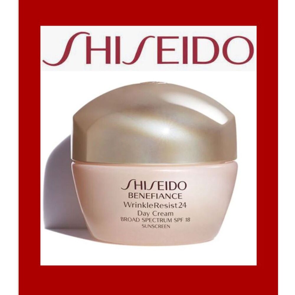 Share Shiseido Benefiance WrinkleResist24 Day Cream SPF18 Full Size 1.8oz / 50ml